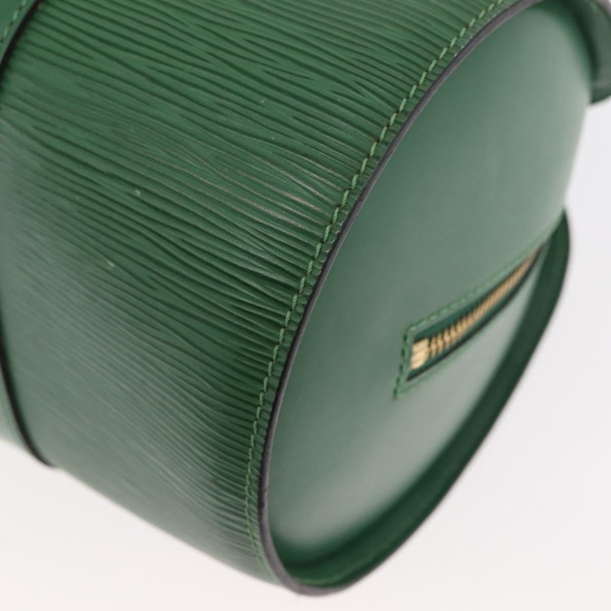 Louis Vuitton Soufflot Handbag Epi Leather Green Leather Handbag (Pre-Owned)