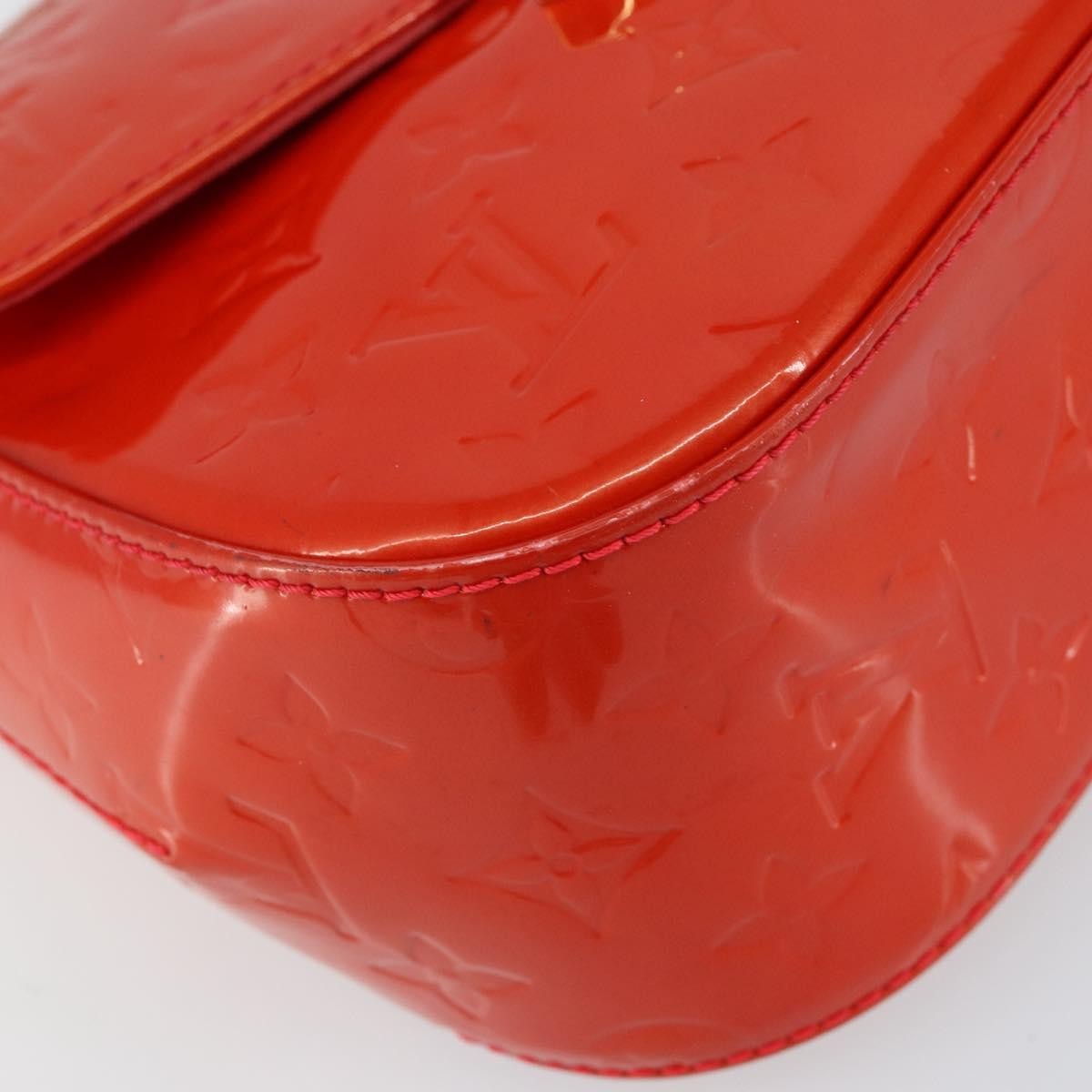 Louis Vuitton Bellflower Handbag Monogram Vernis Red Patent_Leather Shoulder Bag Bag (Pre-Owned)