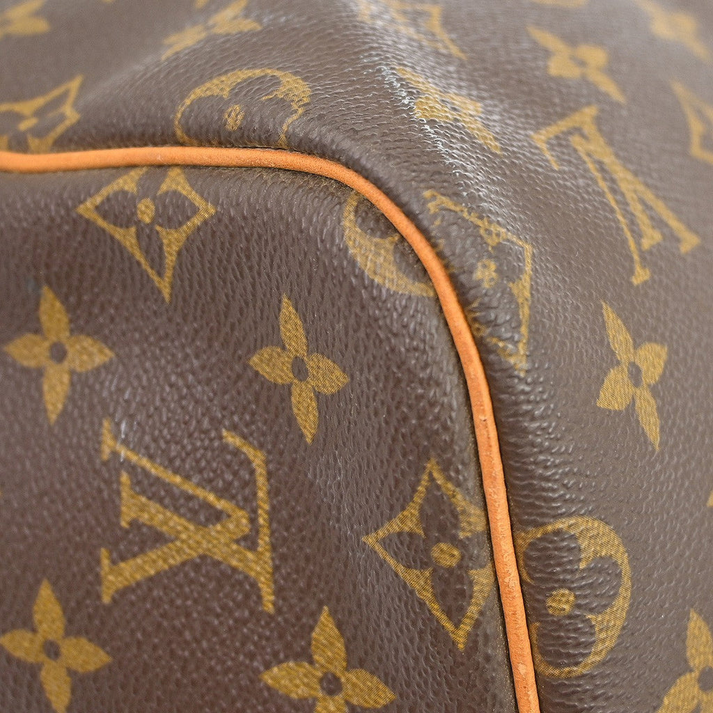 Louis Vuitton Keepall Bag Monogram Canvas Brown Canvas Travel Bag Bag (Pre-Owned)