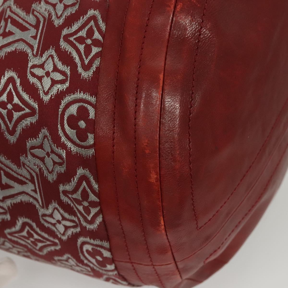 Louis Vuitton Aviator Handbag Limited Edition Monogram Jacquard Burgundy Canvas Handbag (Pre-Owned)