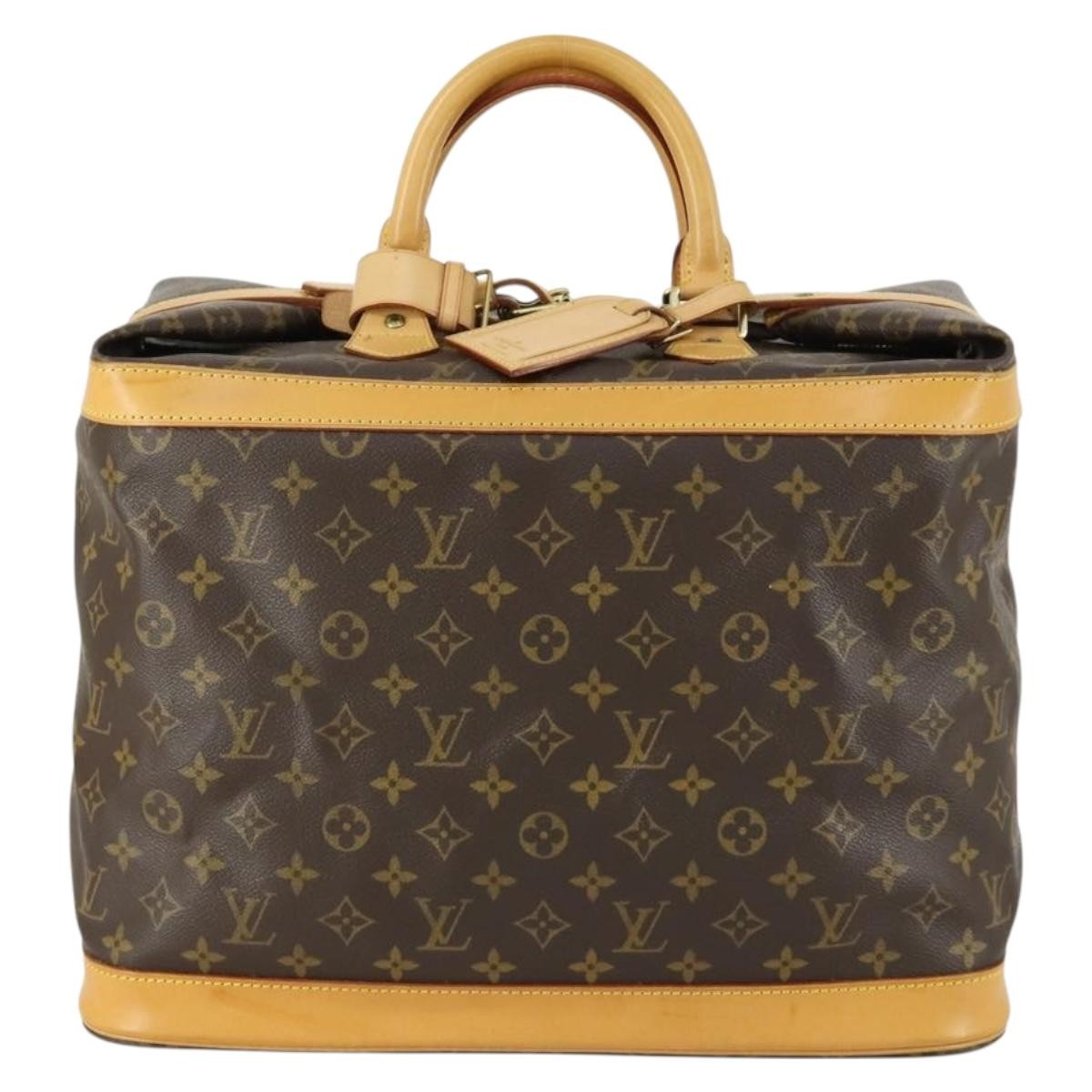 Louis Vuitton Cruiser Handbag Monogram Canvas Brown Canvas Travel Bag Bag (Pre-Owned)