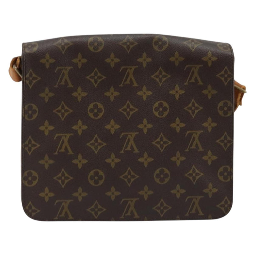 Louis Vuitton Cartouchiere Handbag Monogram Canvas Brown Canvas Shoulder Bag Bag (Pre-Owned)