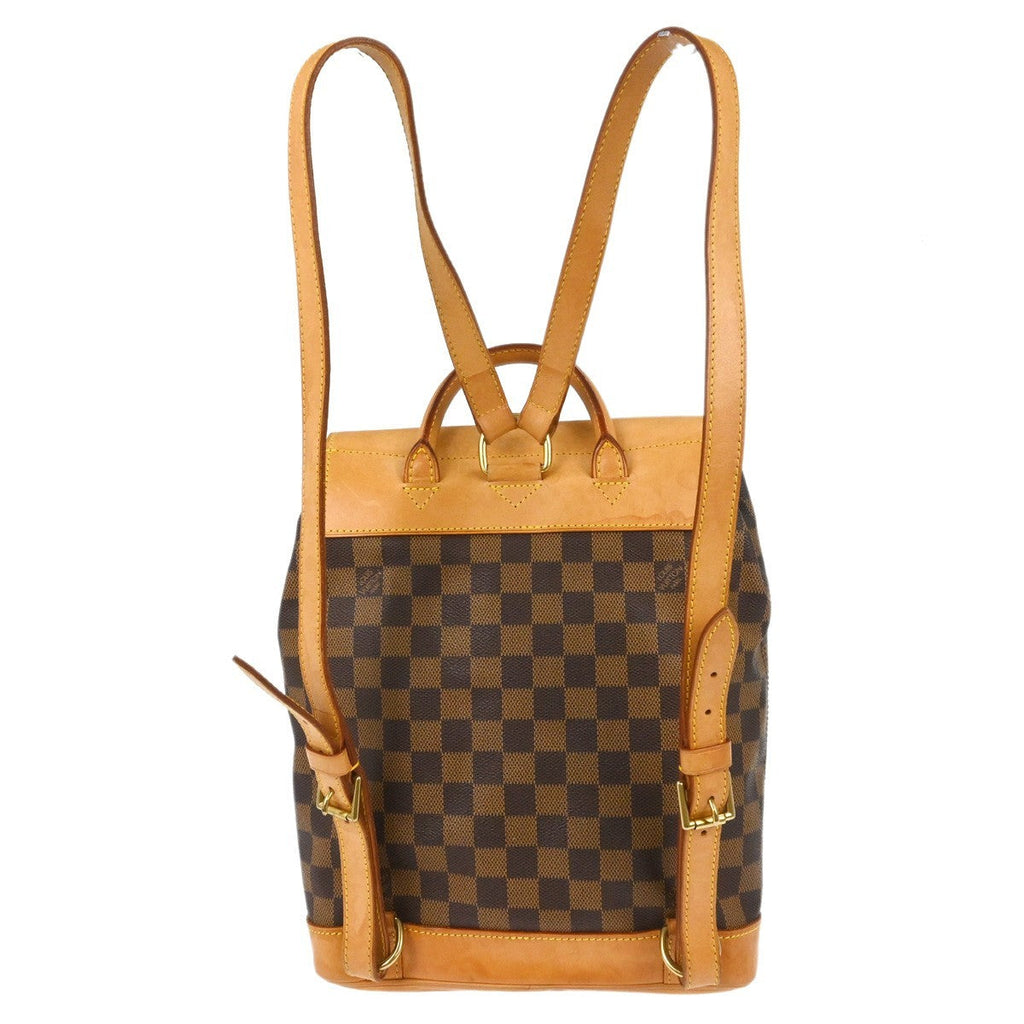 Louis Vuitton Arlequin Backpack Damier Brown Canvas Backpack Bag (Pre-Owned)