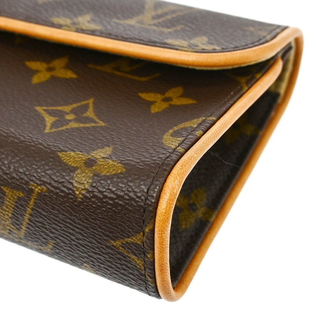 Louis Vuitton Florentine Pochette Monogram Canvas Brown Canvas Clutche & Pouche Bag (Pre-Owned)