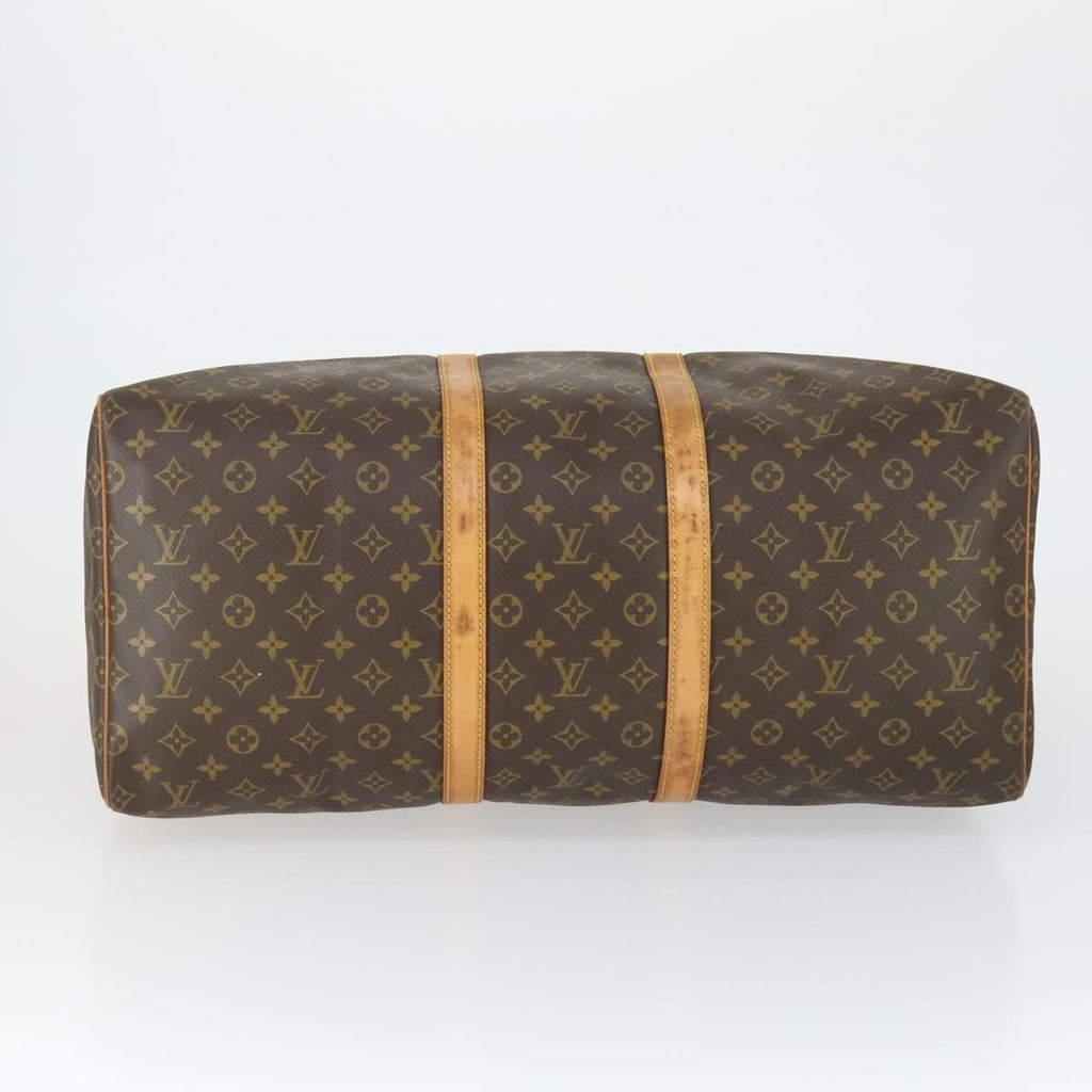 Louis Vuitton Keepall Bag Monogram Canvas Brown Canvas Travel Bag Bag (Pre-Owned)