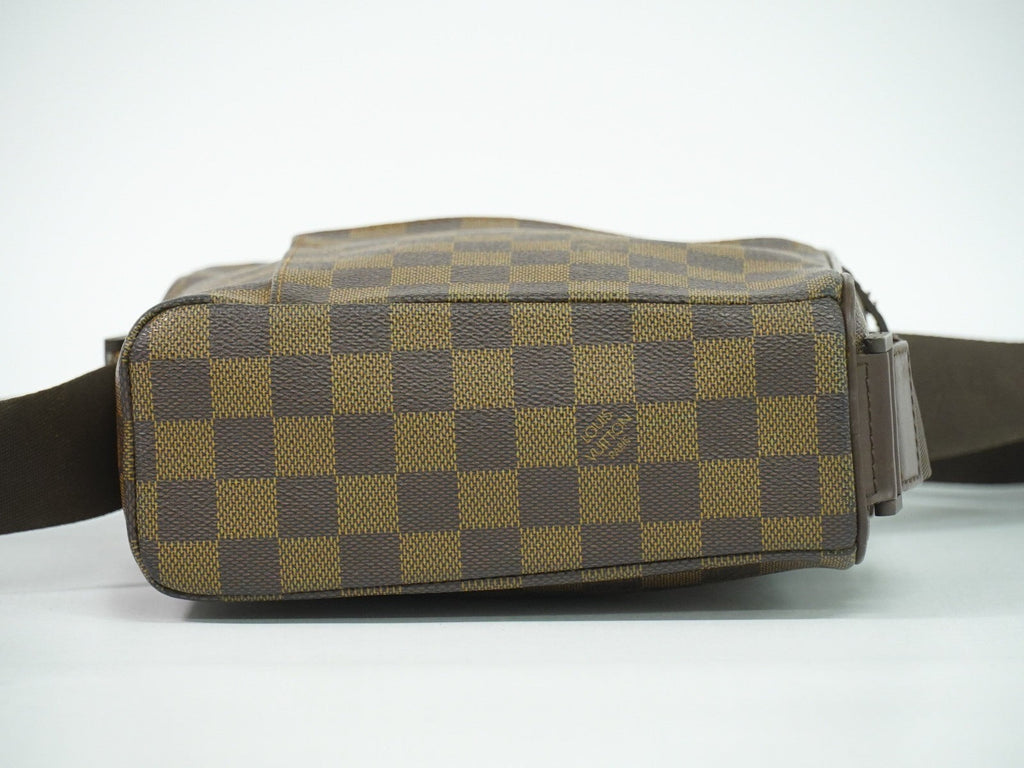 Louis Vuitton Olav Handbag Damier Brown Canvas Shoulder Bag Bag (Pre-Owned)