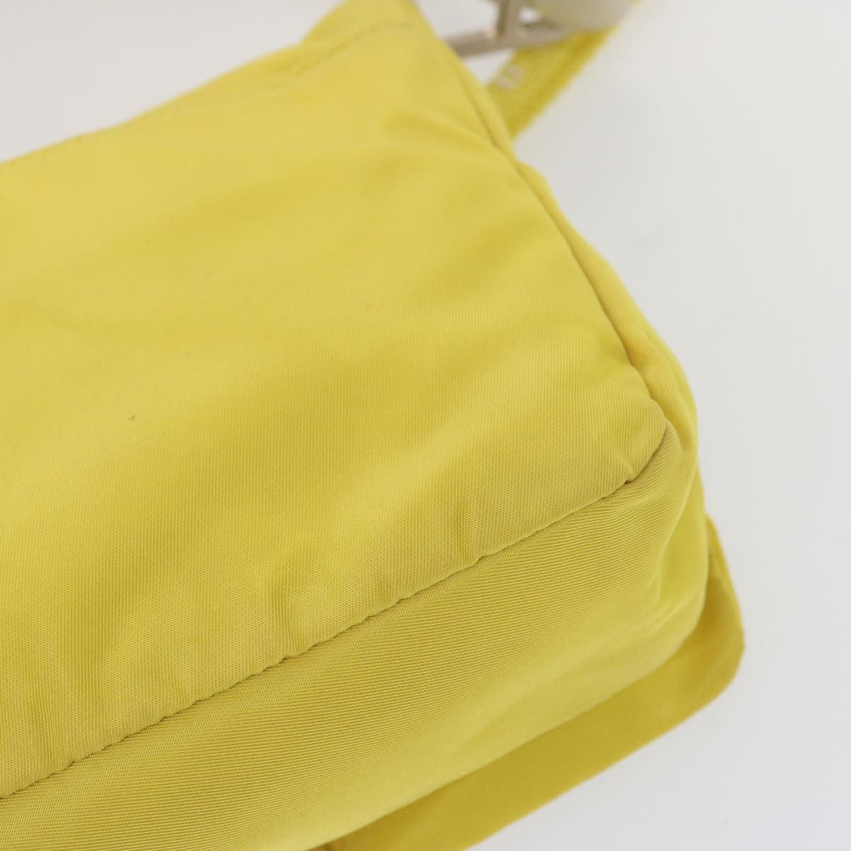Prada Vintage Shoulder Bag Tessuto Yellow Nylon Shoulder Bag Bag (Pre-Owned)