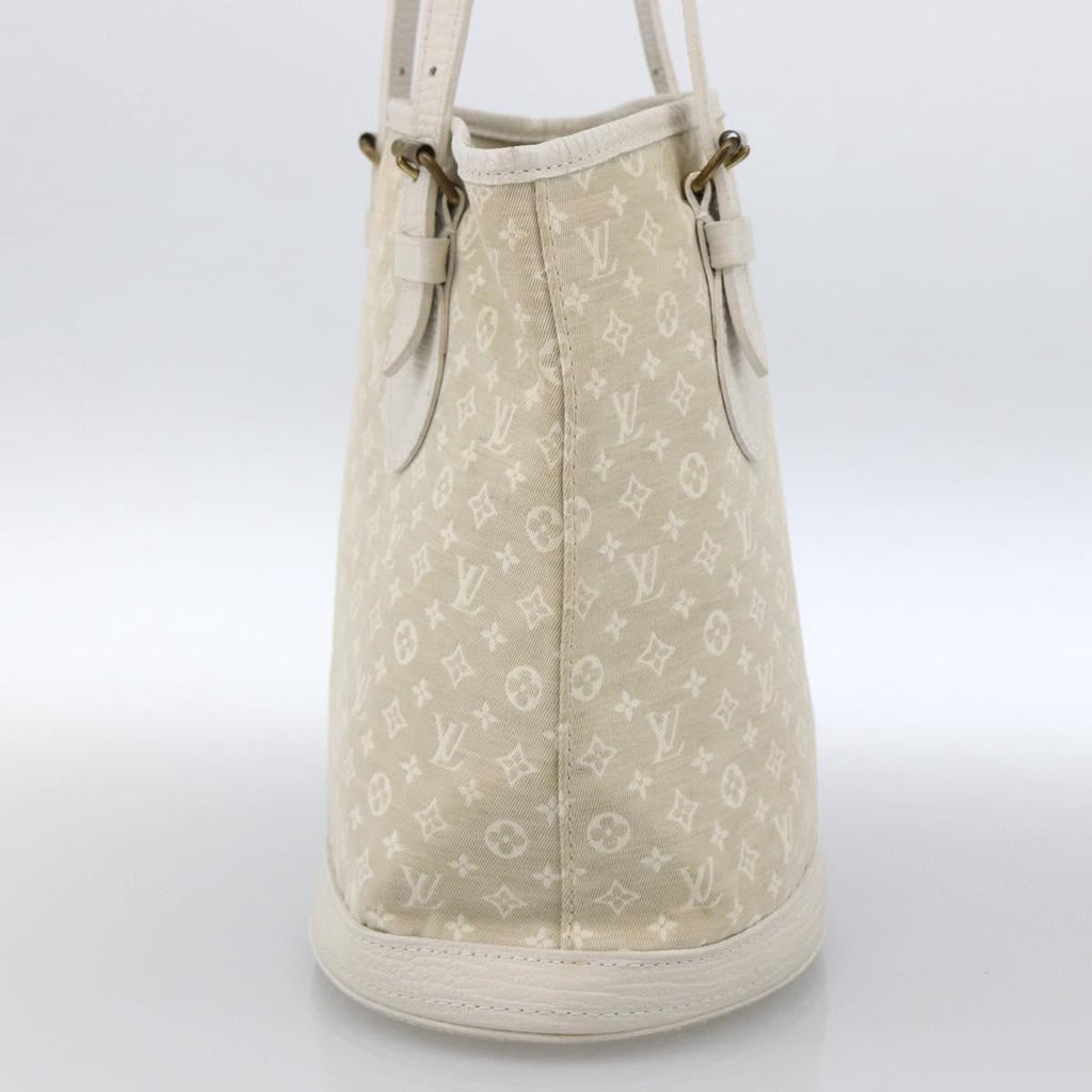 Louis Vuitton Petit Bucket Bag Mini Lin Beige Canvas Shoulder Bag Bag (Pre-Owned)