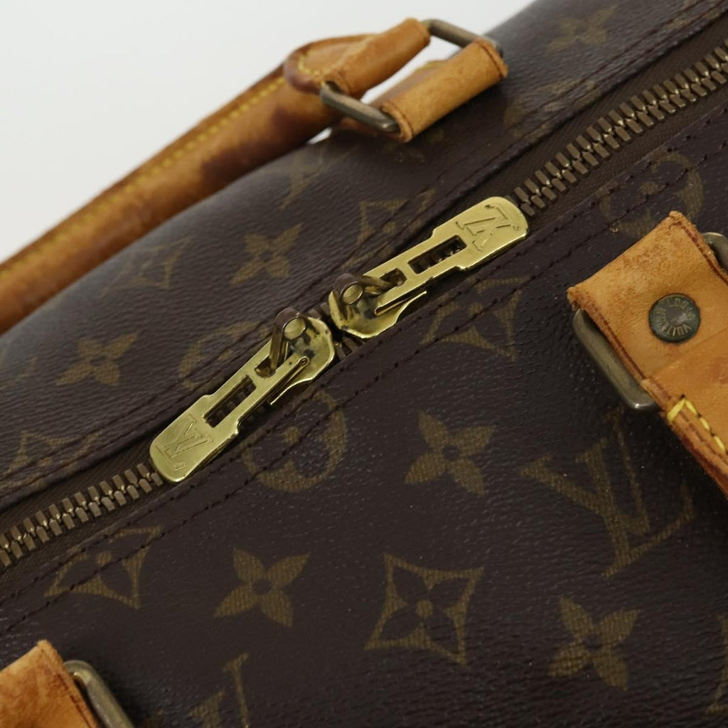Louis Vuitton Keepall Bag Monogram Canvas Brown Canvas Travel Bag Bag (Pre-Owned)