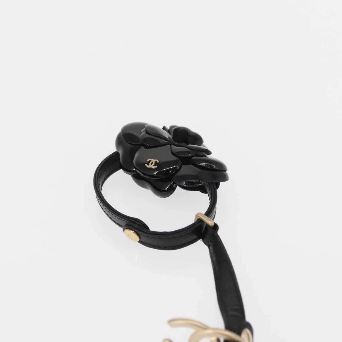 Chanel Camellia Clutch Bag Leather Black Leather Clutche & Pouche Bag (Pre-Owned)