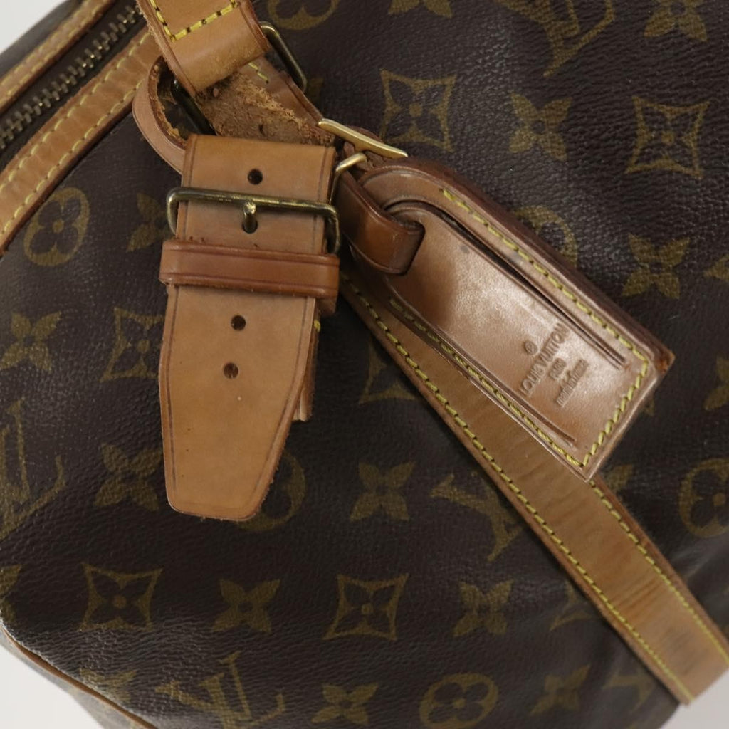 Louis Vuitton Sac Souple Handbag Monogram Canvas Brown Canvas Travel Bag Bag (Pre-Owned)