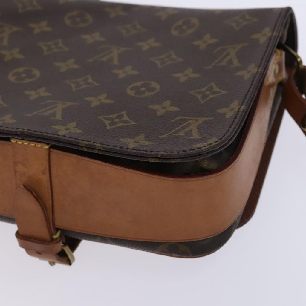 Louis Vuitton Cartouchiere Handbag Monogram Canvas Brown Canvas Shoulder Bag Bag (Pre-Owned)