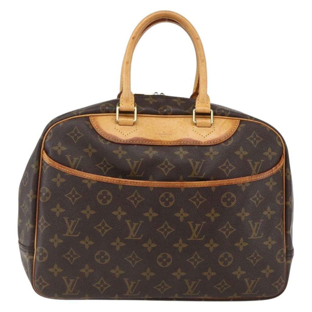 Louis Vuitton Deauville Handbag Monogram Canvas Brown Canvas Handbag (Pre-Owned)