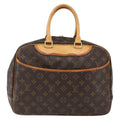 Louis Vuitton Deauville Handbag Monogram Canvas Brown Canvas Handbag (Pre-Owned)