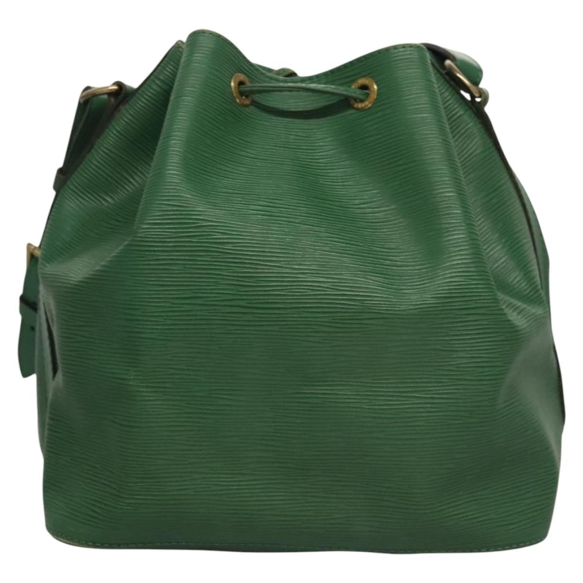 Louis Vuitton Petit Noe Handbag Epi Leather Green Leather Shoulder Bag Bag (Pre-Owned)
