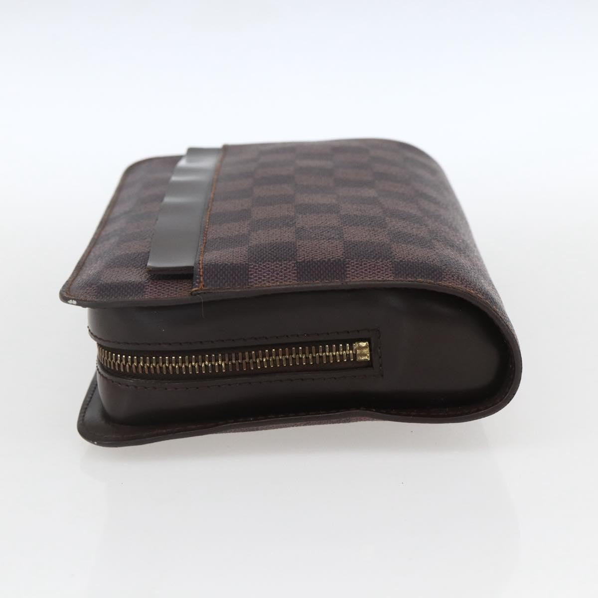 Louis Vuitton Pochette Saint Louis Damier Brown Canvas Clutche & Pouche Bag (Pre-Owned)