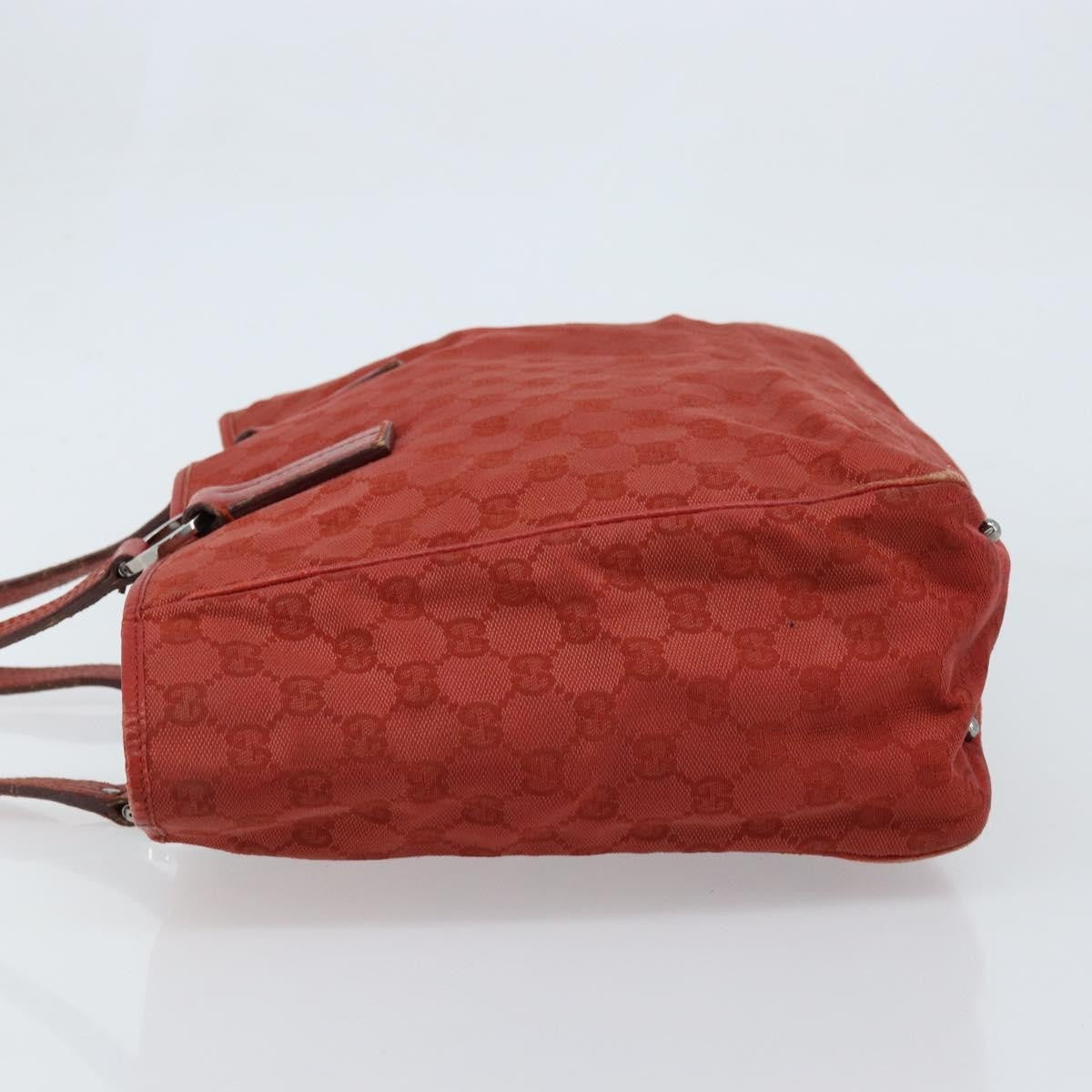 Gucci Vintage Open Tote Gg Canvas Red Canvas Tote Bag Bag (Pre-Owned)