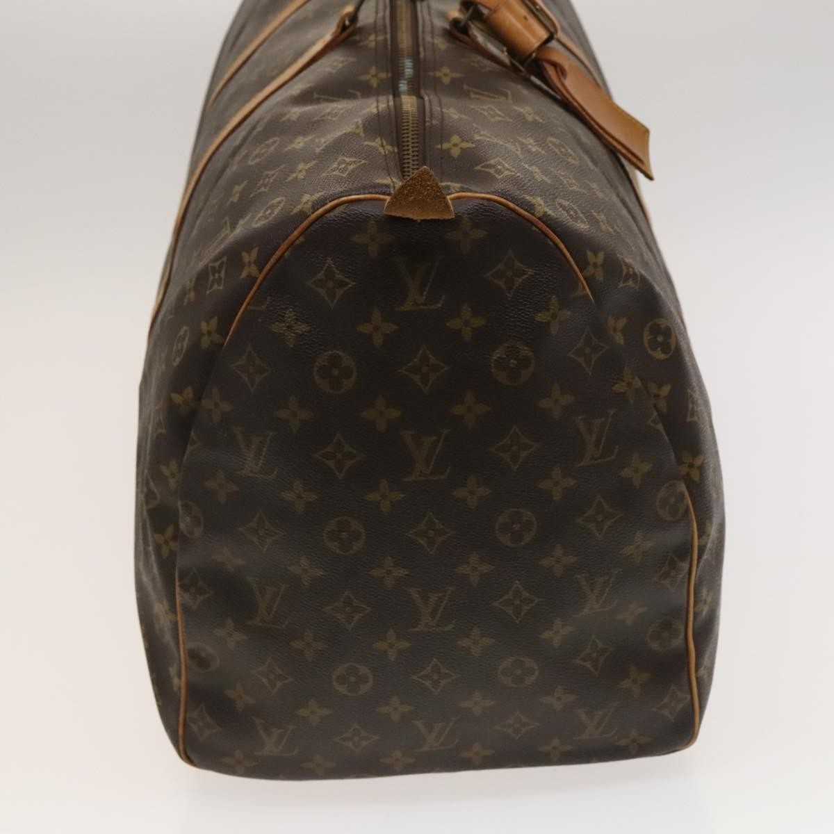 Louis Vuitton Keepall Bag Monogram Canvas Brown Canvas Travel Bag Bag (Pre-Owned)