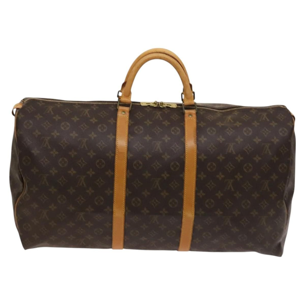Louis Vuitton Keepall Bag Monogram Canvas Brown Canvas Travel Bag Bag (Pre-Owned)