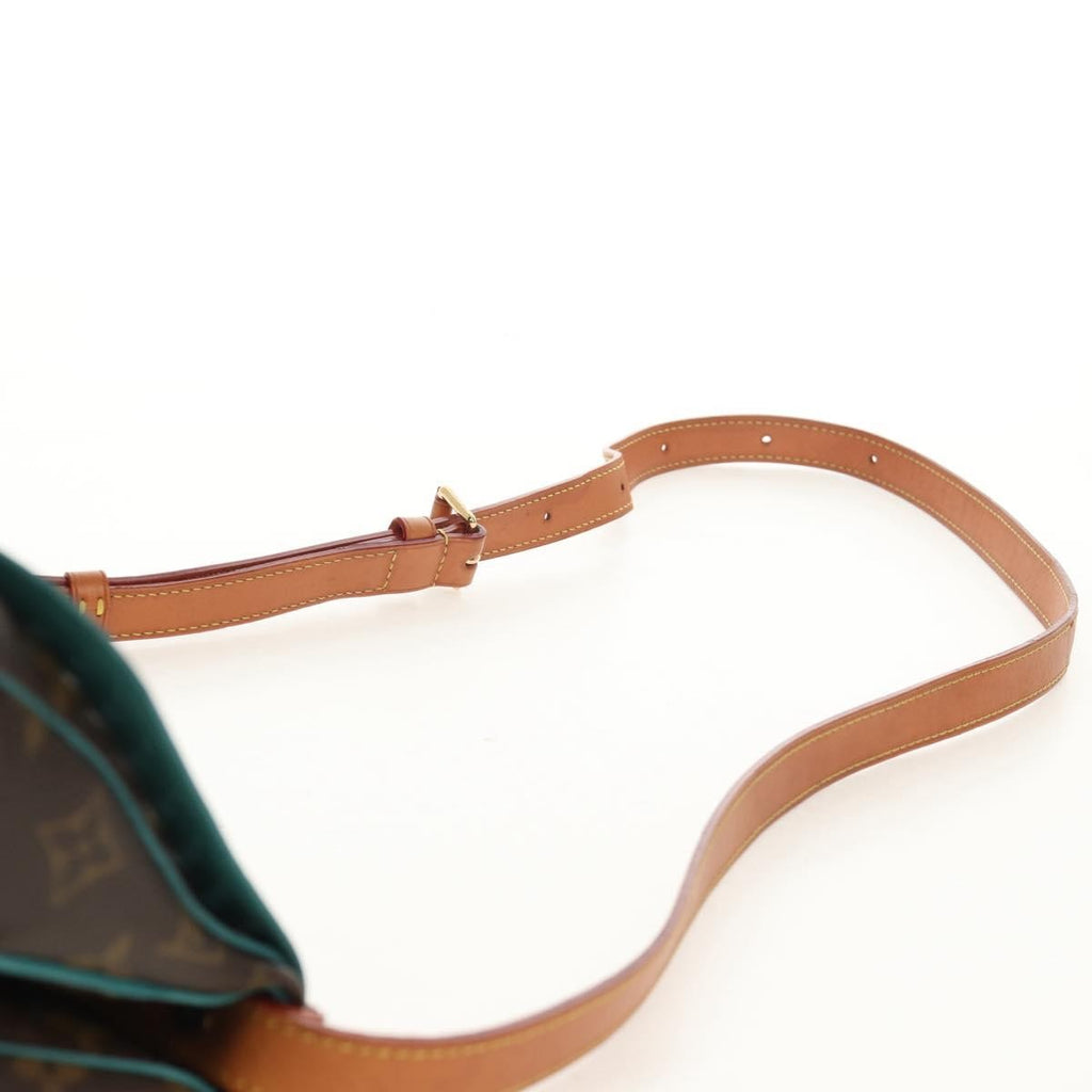 Louis Vuitton Flore Saumur Handbag Perforated Monogram Canvas Brown Canvas Shoulder Bag Bag (Pre-Owned)