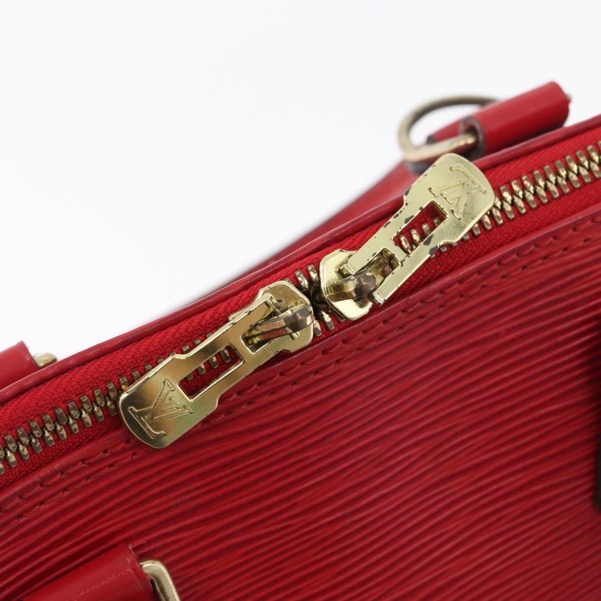 Louis Vuitton Alma Handbag Epi Leather Red Leather Handbag (Pre-Owned)