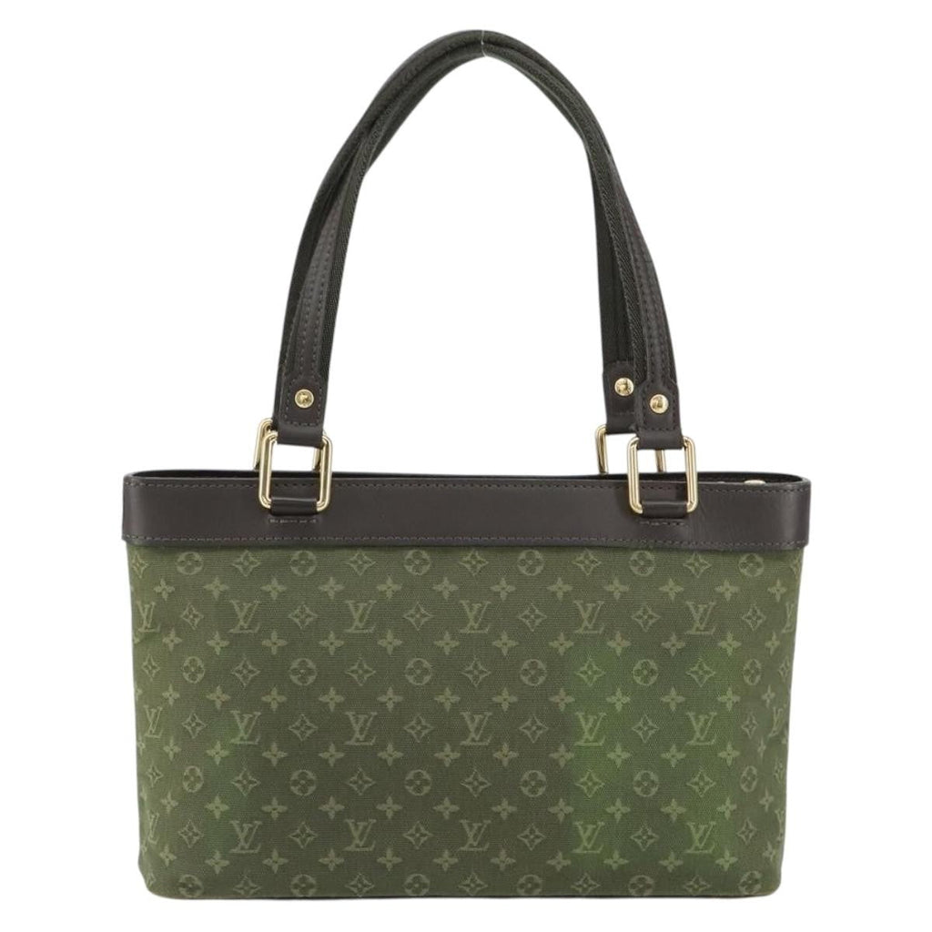 Louis Vuitton Lucille Handbag Mini Lin Khaki Canvas Handbag (Pre-Owned)