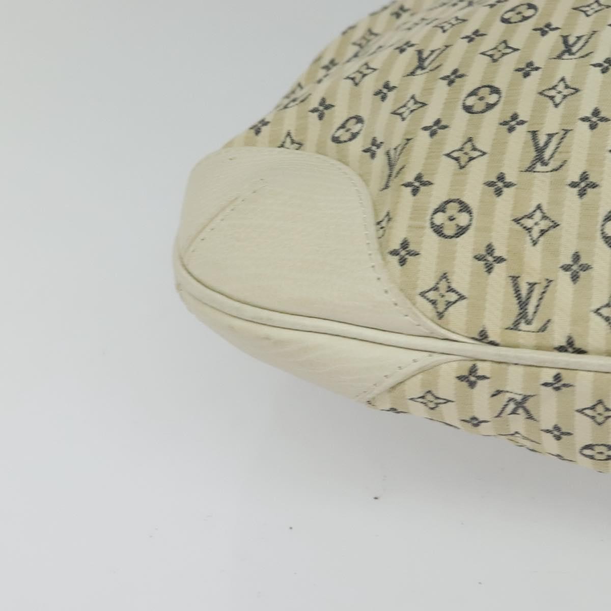 Louis Vuitton Marina Handbag Mini Lin Croisette Beige Canvas Handbag (Pre-Owned)