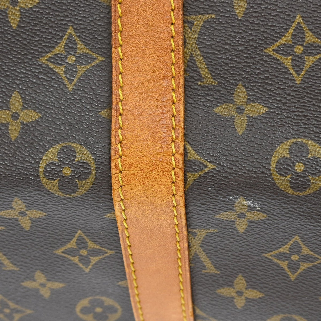 Louis Vuitton Keepall Bag Monogram Canvas Brown Canvas Travel Bag Bag (Pre-Owned)