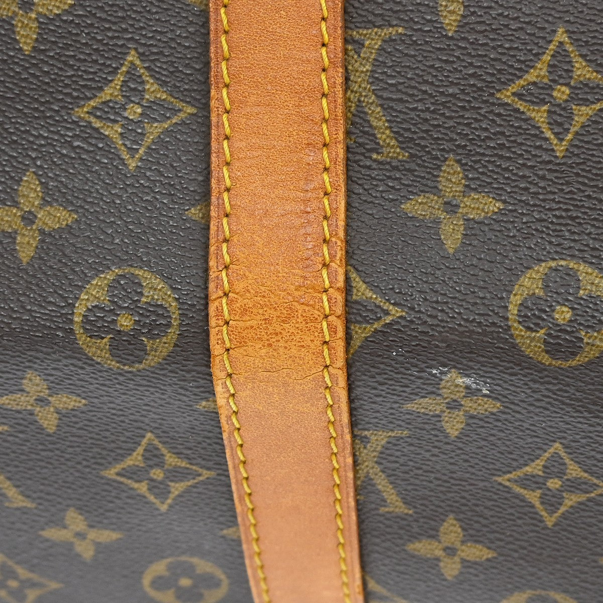 Louis Vuitton Keepall Bag Monogram Canvas Brown Canvas Travel Bag Bag (Pre-Owned)
