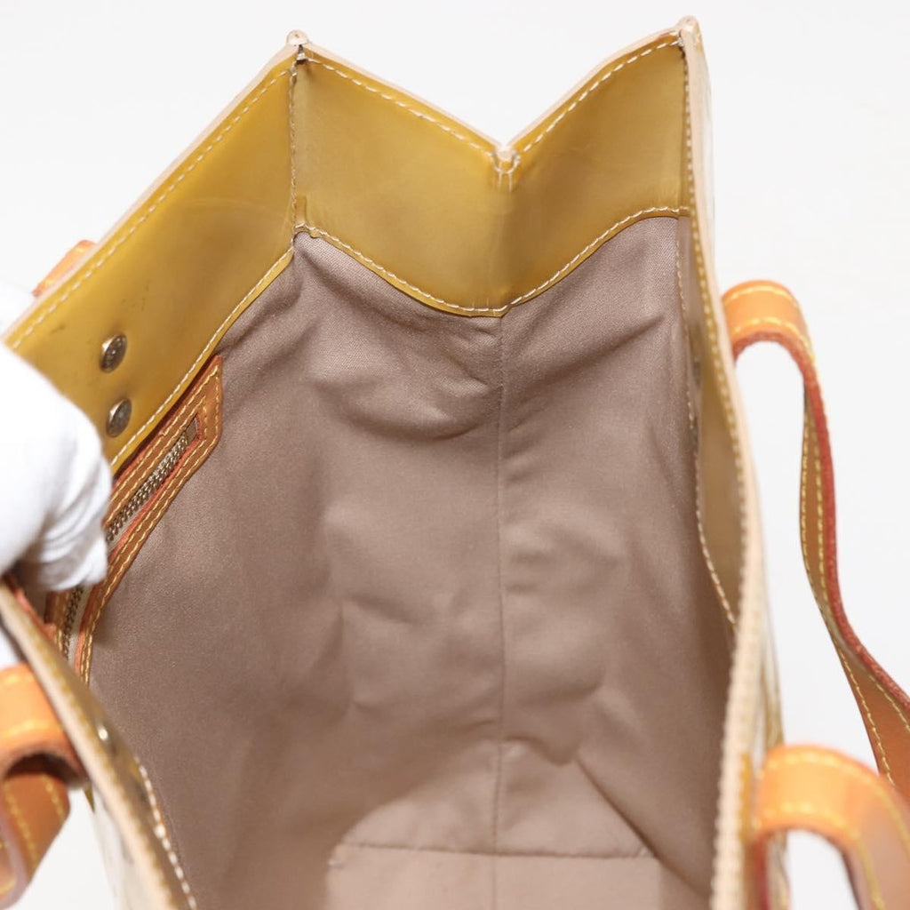 Louis Vuitton Reade Handbag Monogram Vernis Beige Patent_Leather Handbag (Pre-Owned)