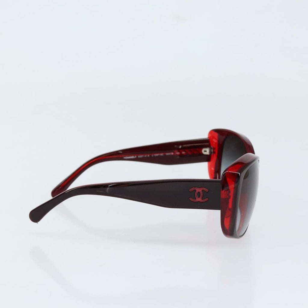 Chanel Logo Cc Sunglasses Plastic Red Plastic Sunglasse Accessory (Pre-Owned)