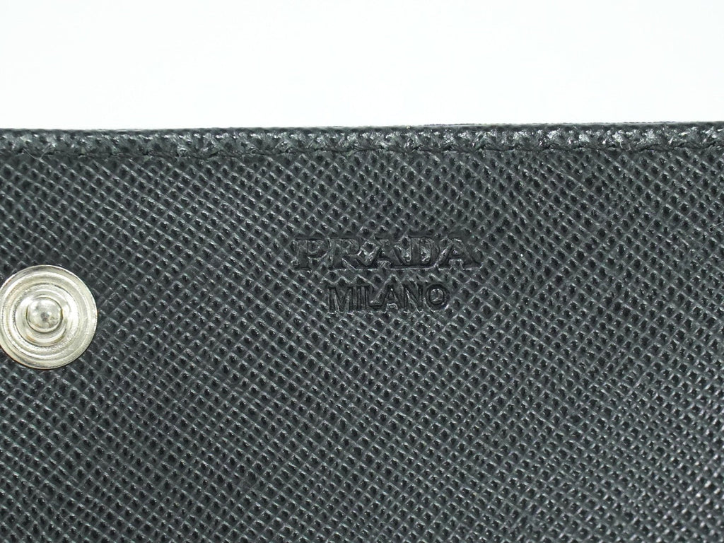 Prada Continental Wallet Tessuto Black Nylon Wallets Accessory (Pre-Owned)