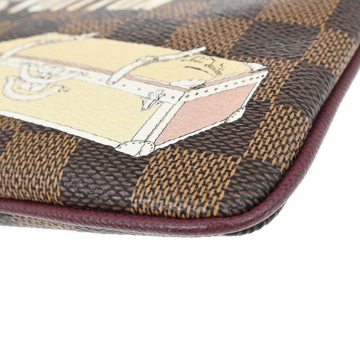 Louis Vuitton Milla Pochette Limited Edition Damier Brown Canvas Clutche & Pouche Bag (Pre-Owned)