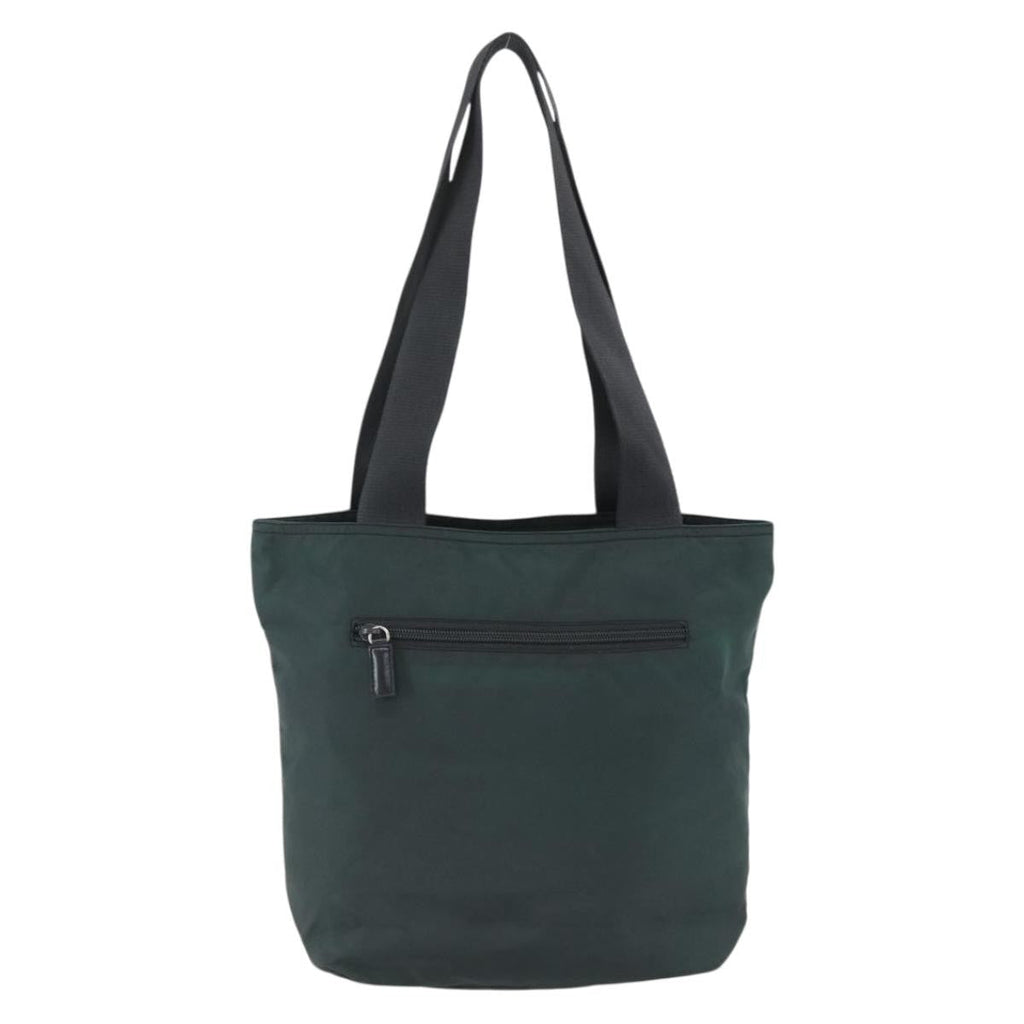 Prada Vintage Zip Tote Tessuto Green Nylon Tote Bag Bag (Pre-Owned)