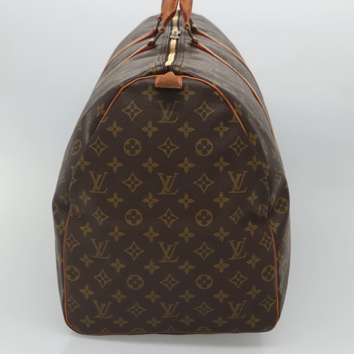Louis Vuitton Keepall Bag Monogram Canvas Brown Canvas Travel Bag Bag (Pre-Owned)