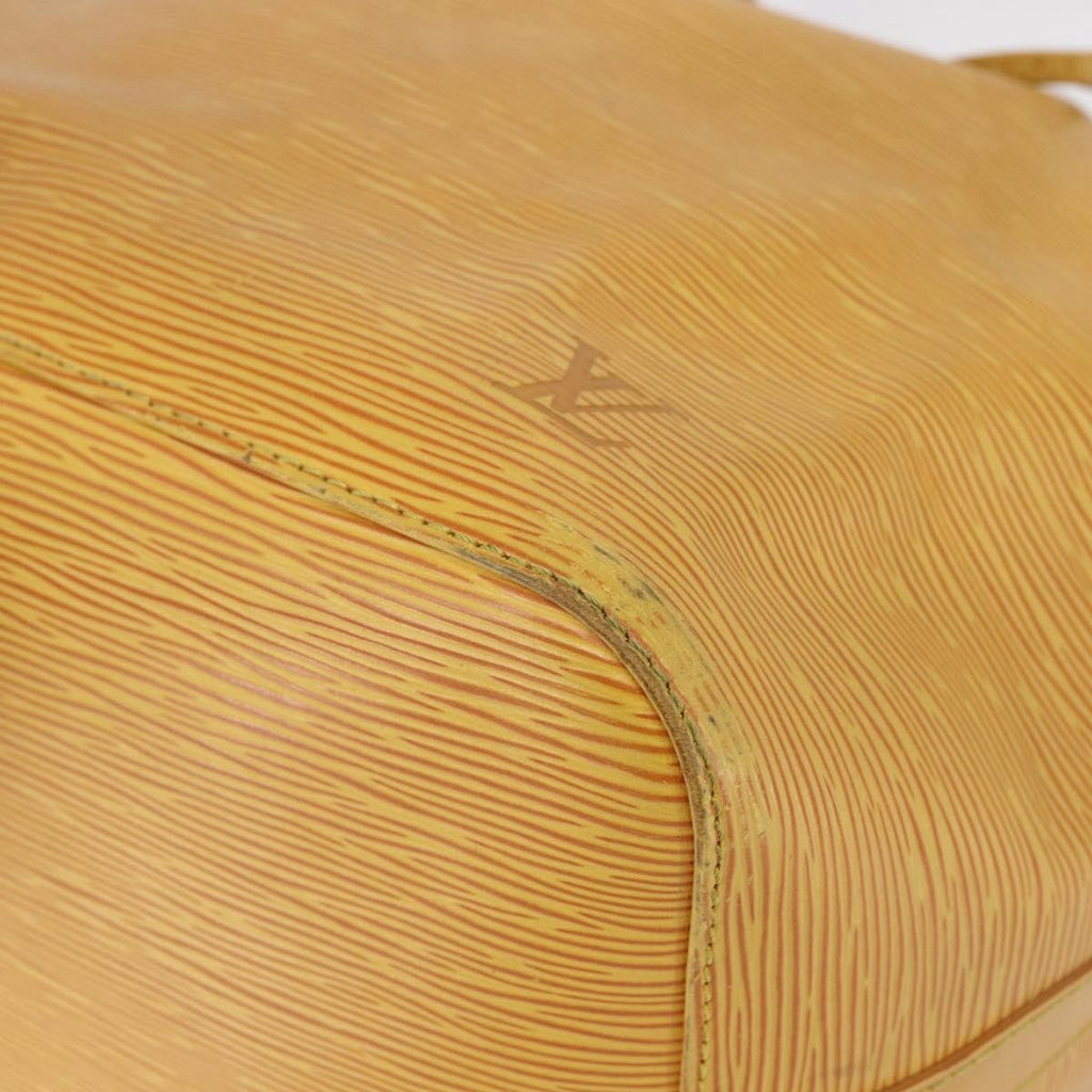 Louis Vuitton Petit Noe Handbag Epi Leather Yellow Leather Shoulder Bag Bag (Pre-Owned)