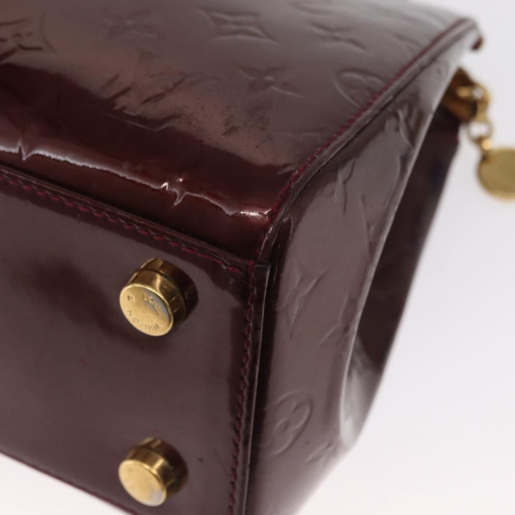 Louis Vuitton Brea Handbag Monogram Vernis Burgundy Patent_Leather Handbag (Pre-Owned)