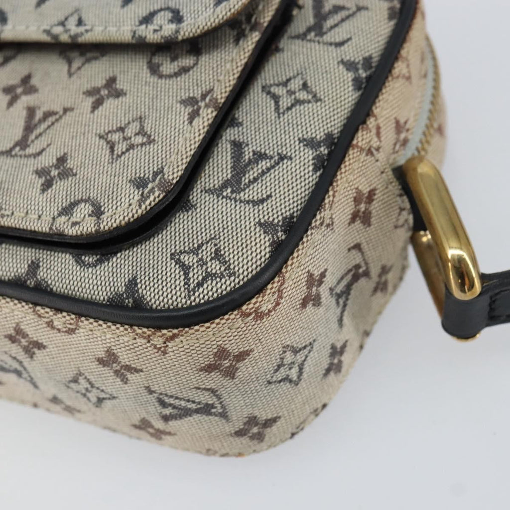 Louis Vuitton Juliette Crossbody Bag Mini Lin Blue Canvas Shoulder Bag Bag (Pre-Owned)