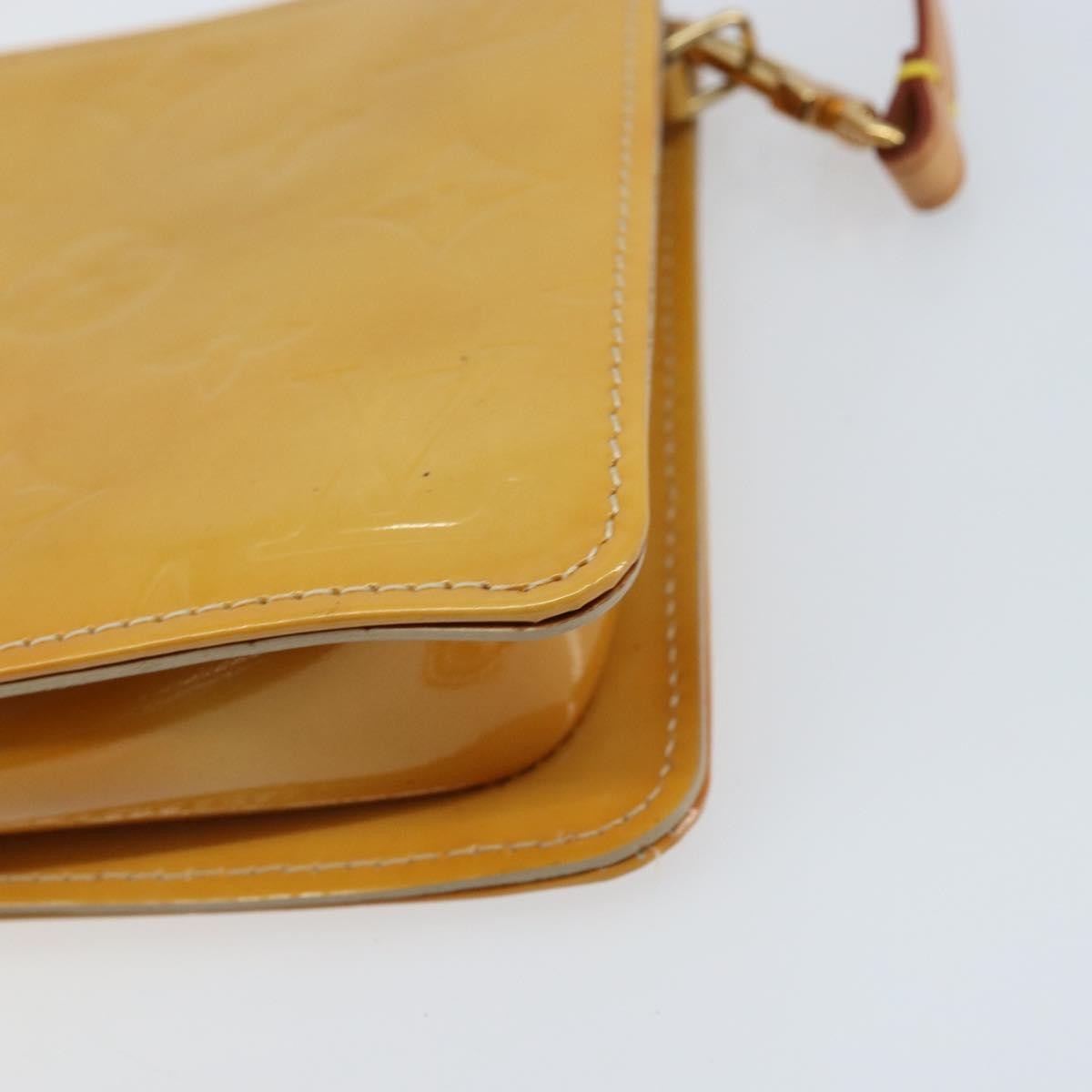 Louis Vuitton Lexington Pochette Patent Leather Beige Patent_Leather Clutche & Pouche Bag (Pre-Owned)