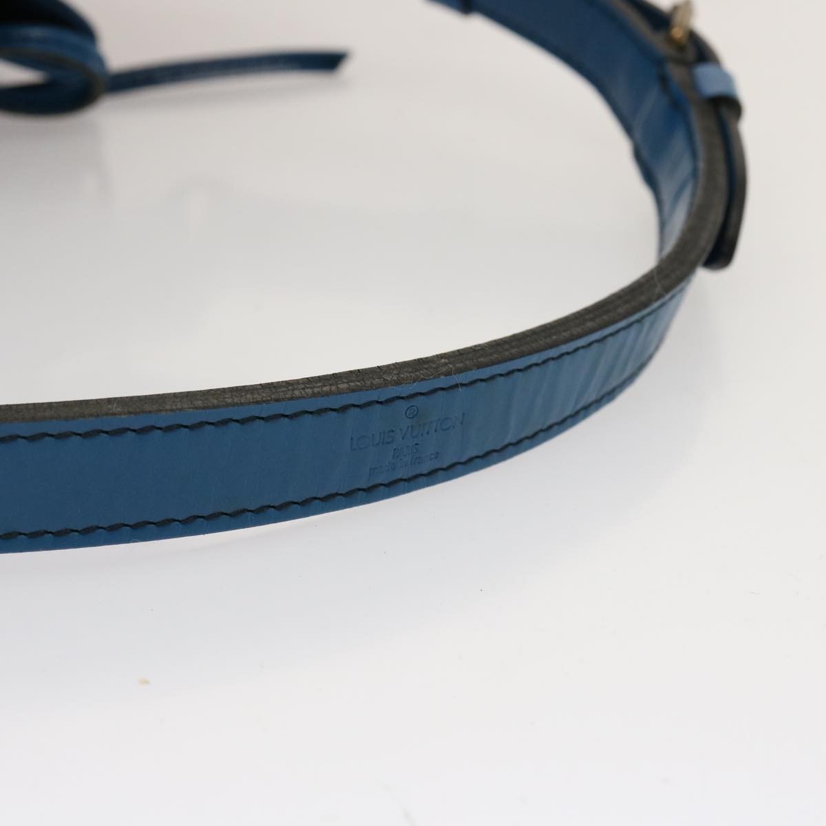 Louis Vuitton Petit Noe Handbag Epi Leather Blue Leather Shoulder Bag Bag (Pre-Owned)