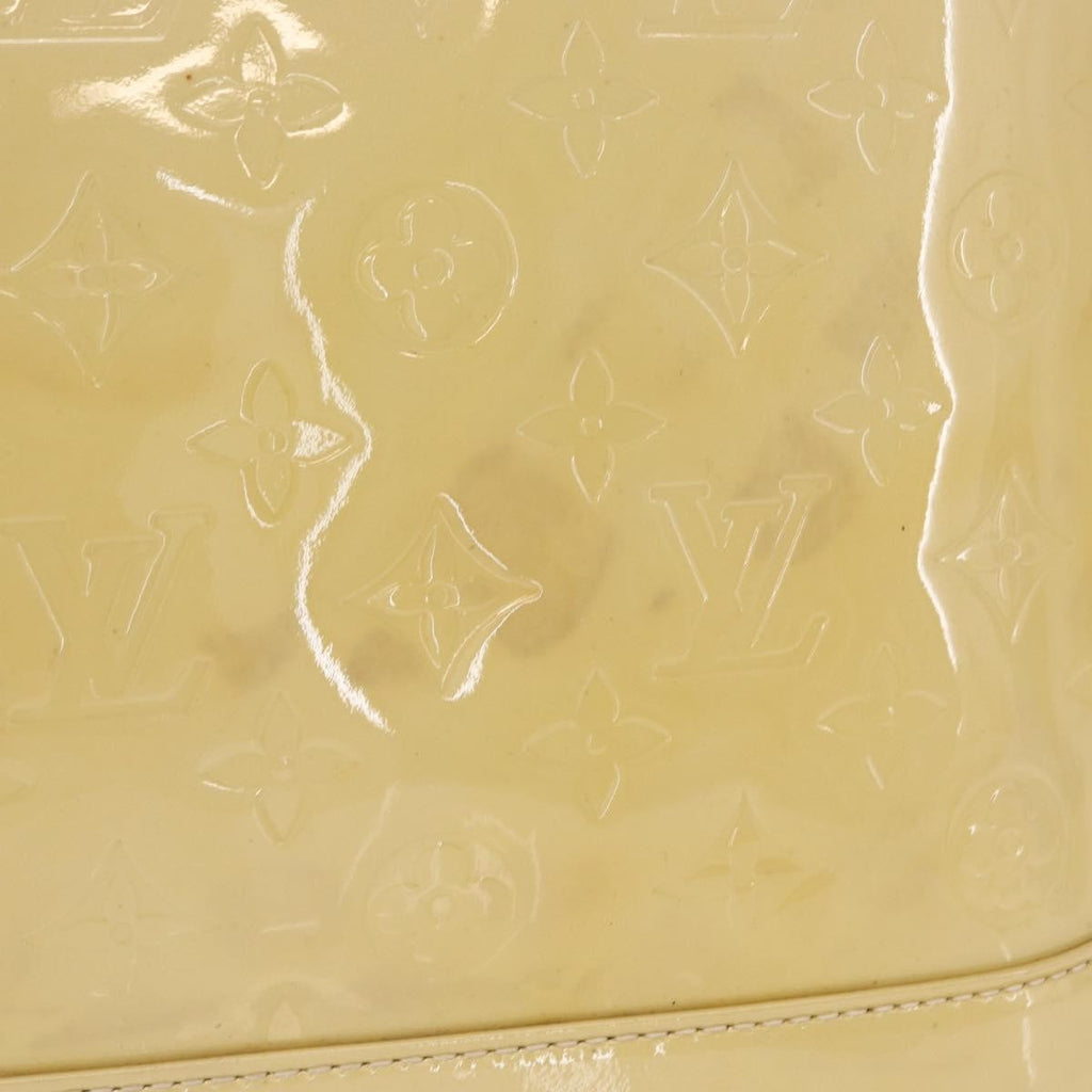 Louis Vuitton Alma Handbag Patent Leather Beige Patent_Leather Handbag (Pre-Owned)