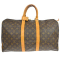 Louis Vuitton Keepall Bag Monogram Canvas Brown Canvas Travel Bag Bag (Pre-Owned)