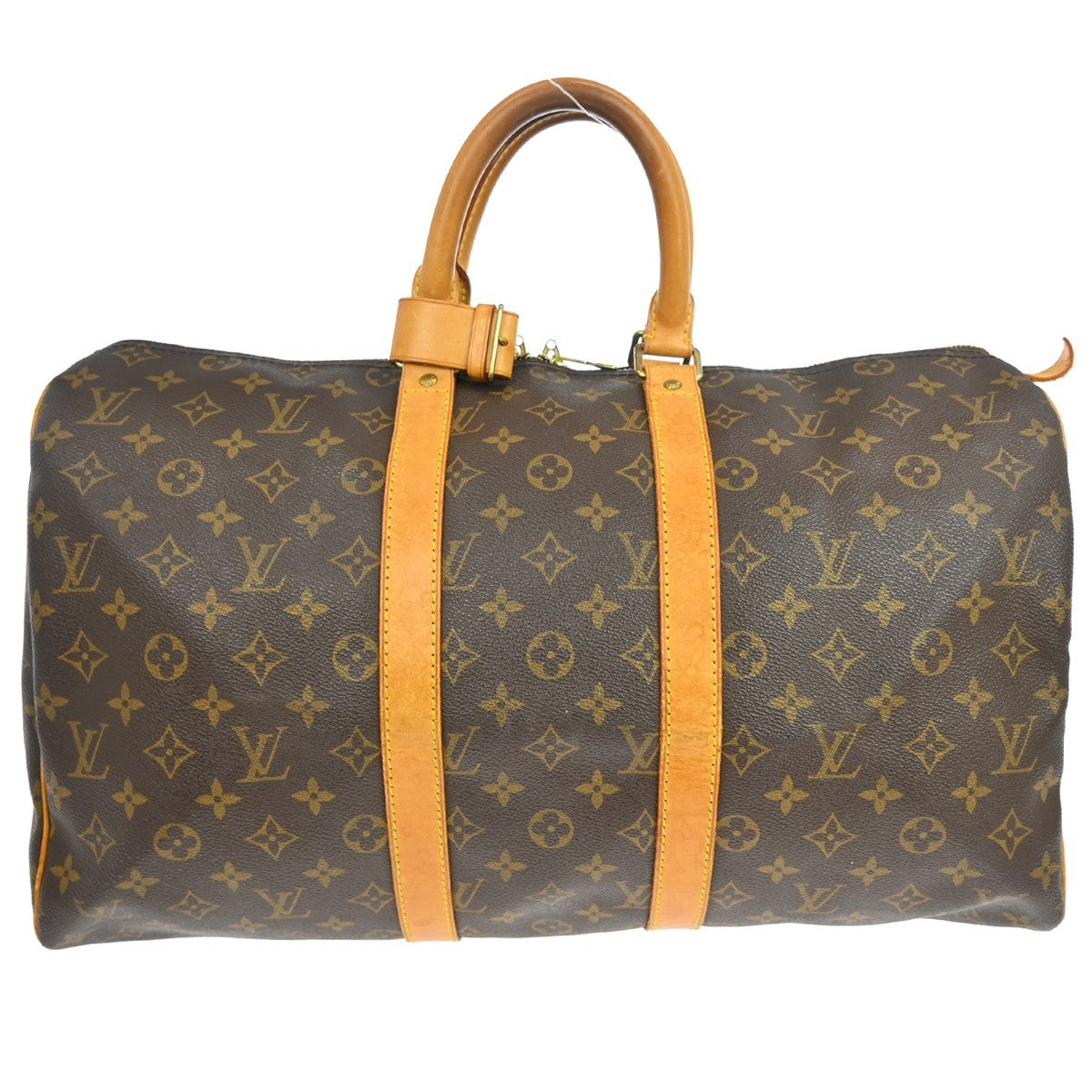 Louis Vuitton Keepall Bag Monogram Canvas Brown Canvas Travel Bag Bag (Pre-Owned)