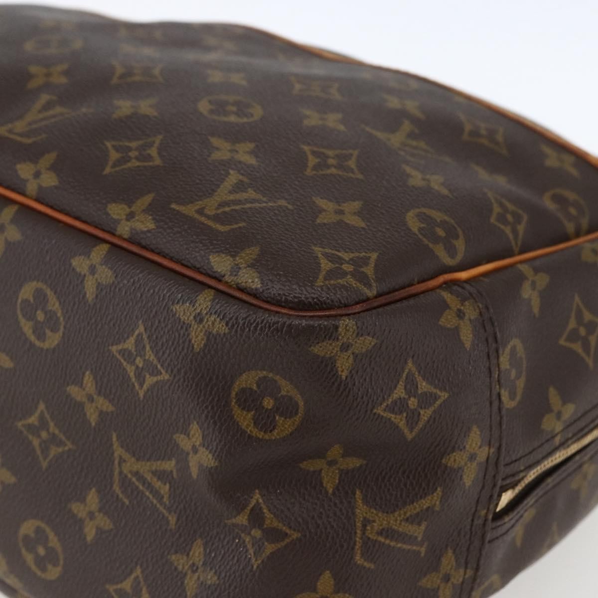 Louis Vuitton Deauville Handbag Monogram Canvas Brown Canvas Handbag (Pre-Owned)