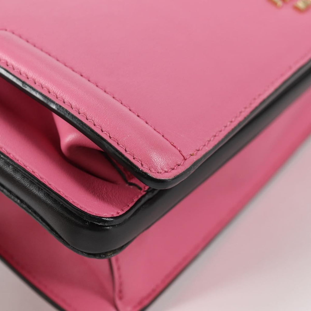 Prada Belle Top Handle Bag City Calf Pink Leather Bag (Pre-Owned)