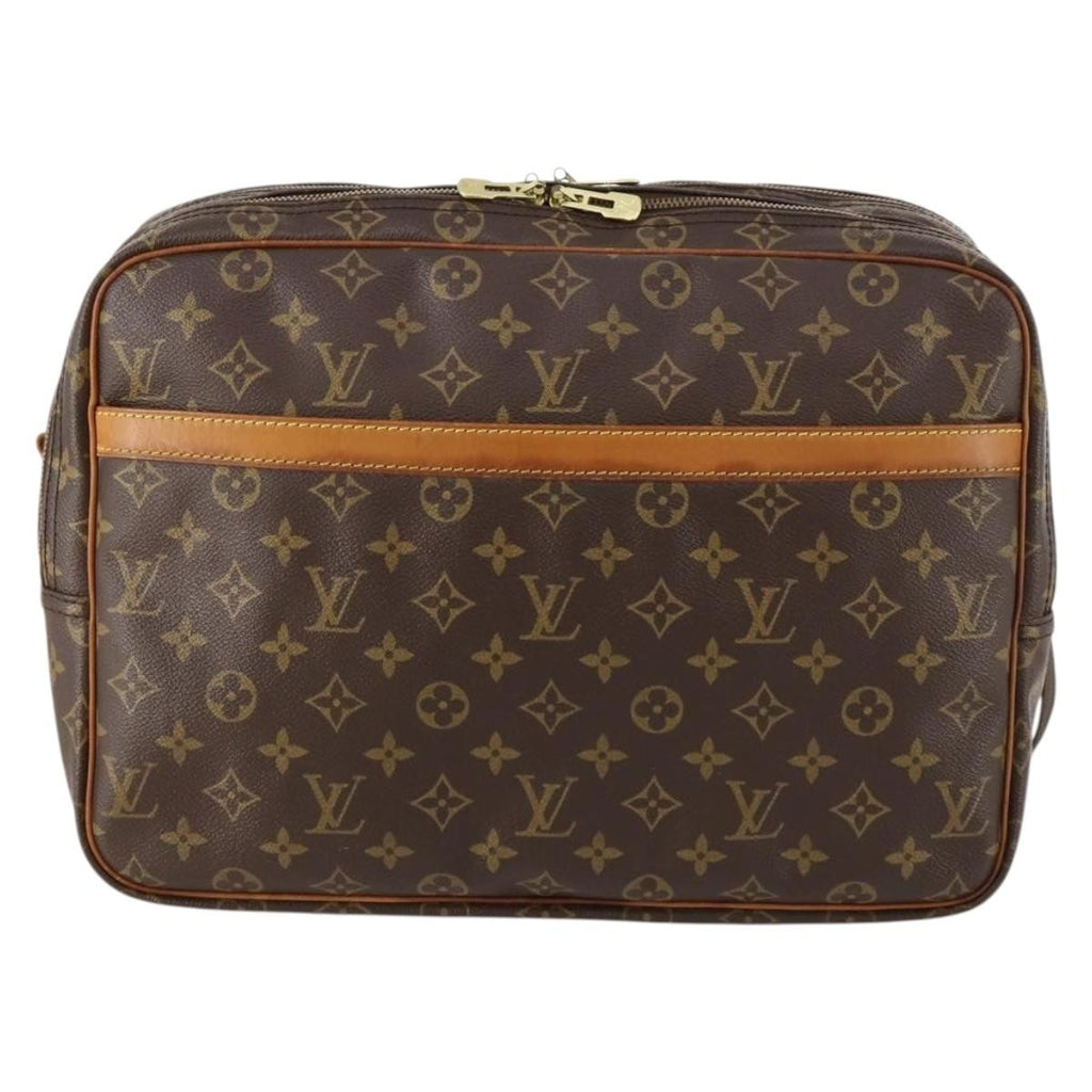 Louis Vuitton Reporter Bag Monogram Canvas Brown Canvas Shoulder Bag Bag (Pre-Owned)
