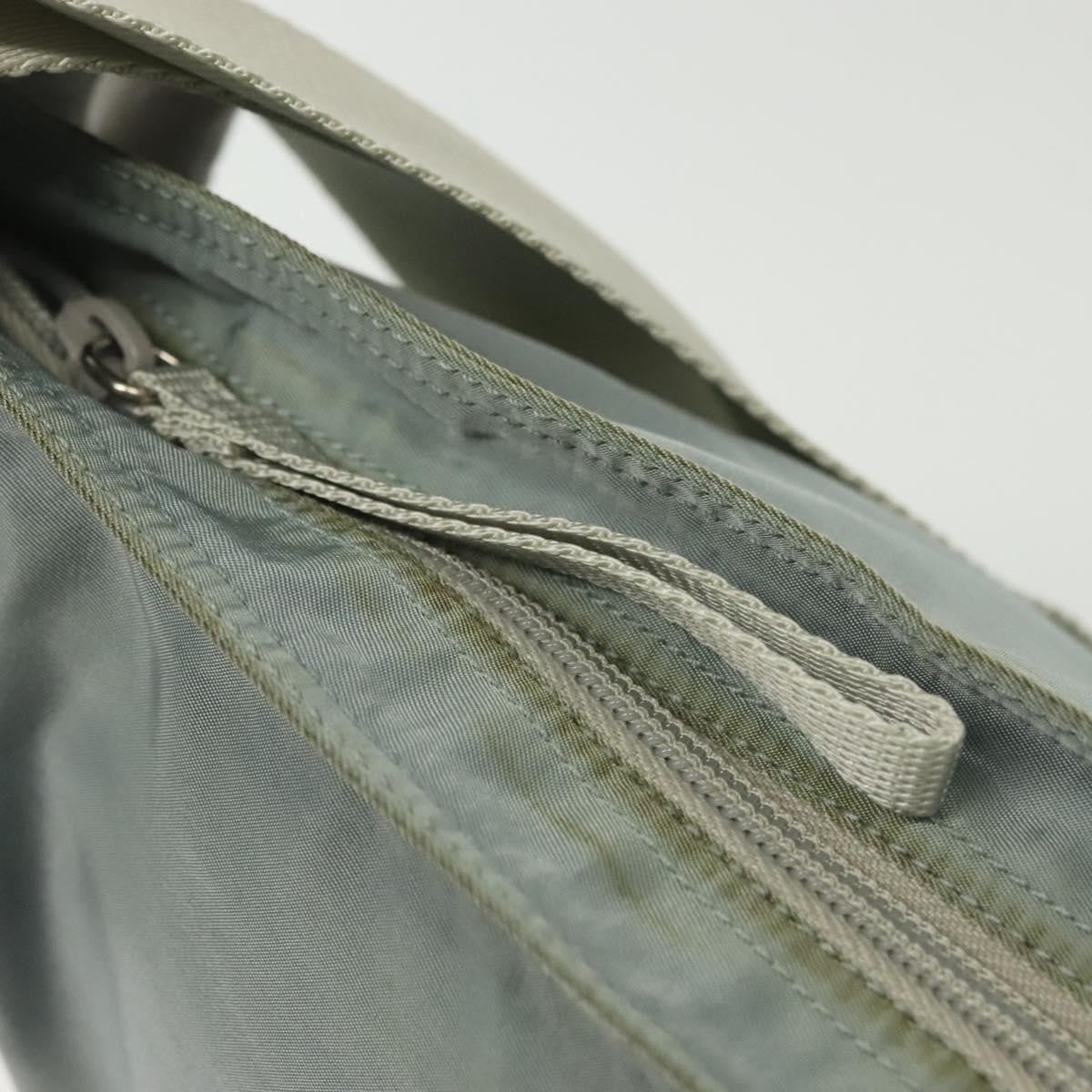 Prada Flat Messenger Bag Tessuto Blue Nylon Shoulder Bag Bag (Pre-Owned)