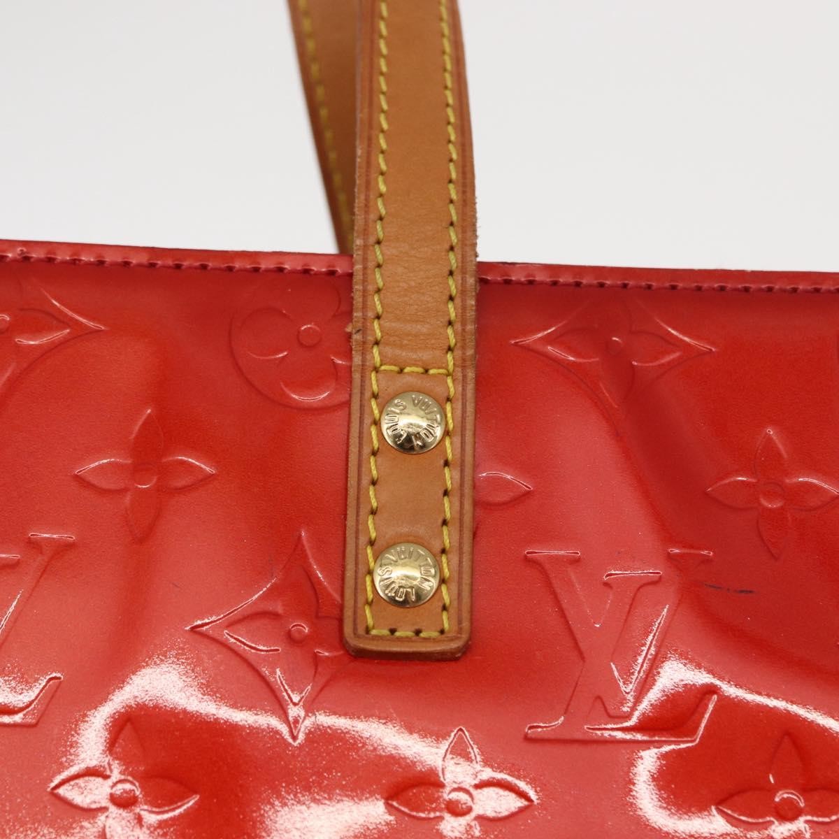 Louis Vuitton Reade Handbag Monogram Vernis Red Patent_Leather Handbag (Pre-Owned)