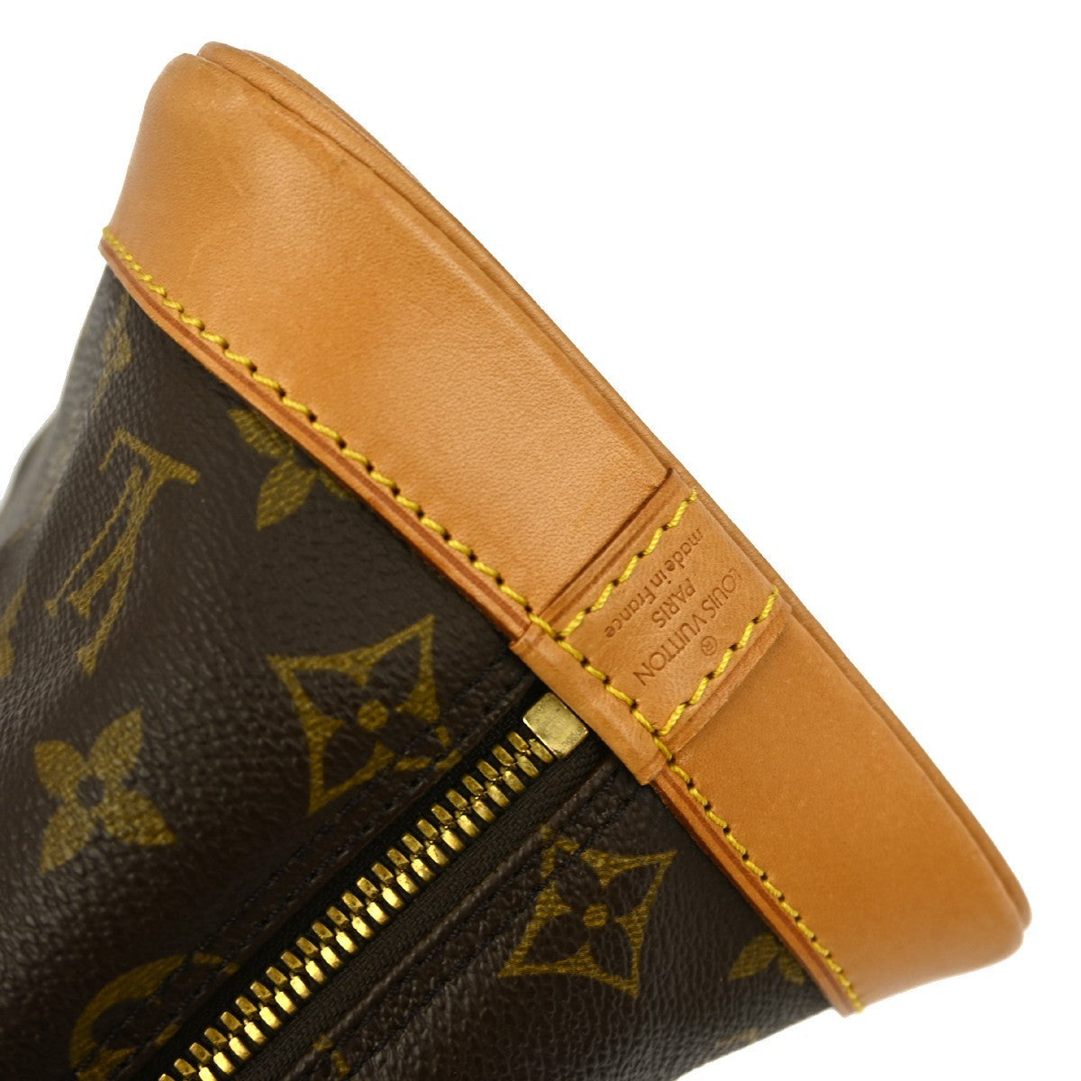 Louis Vuitton Alma Handbag Monogram Canvas Brown Canvas Handbag (Pre-Owned)