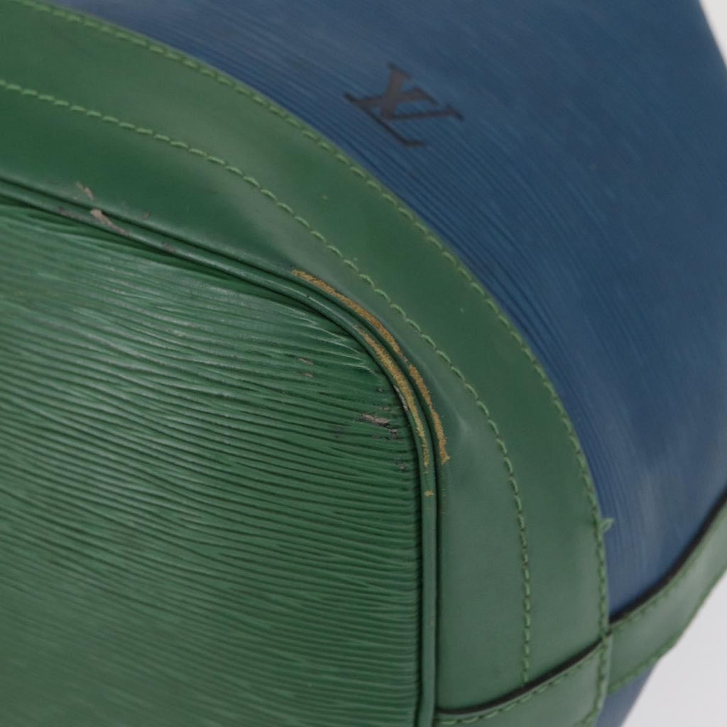 Louis Vuitton Bicolor Noe Handbag Epi Leather Blue Leather Shoulder Bag Bag (Pre-Owned)